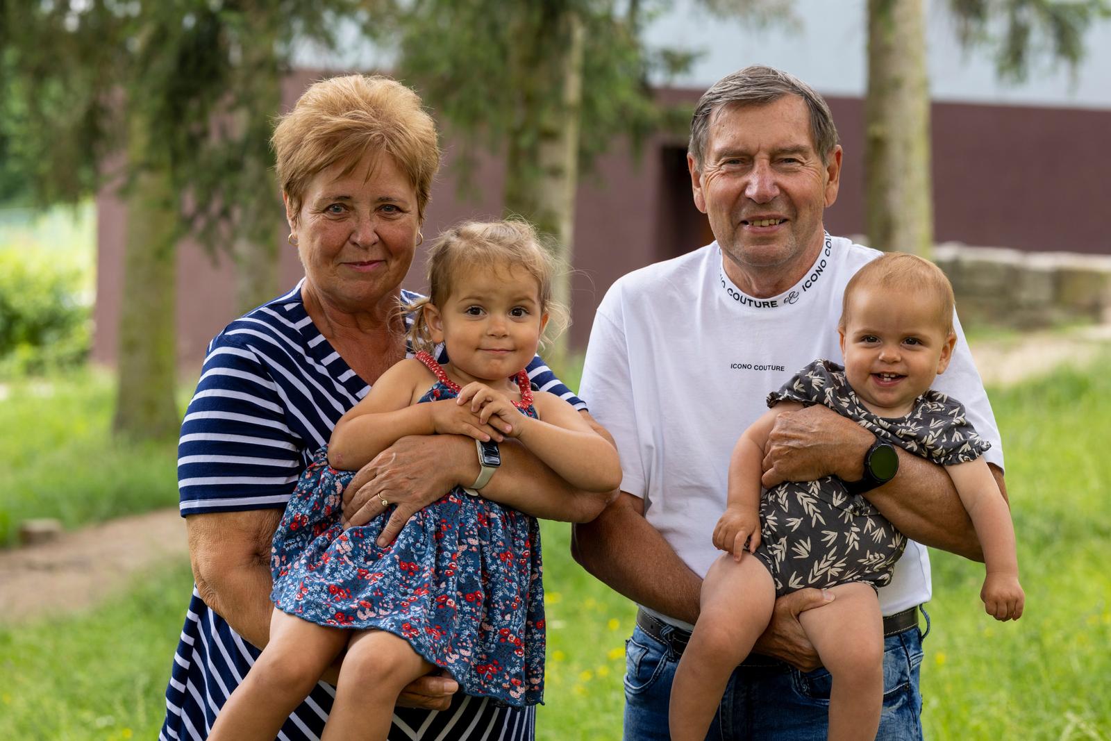 Grandparents with grandchildren